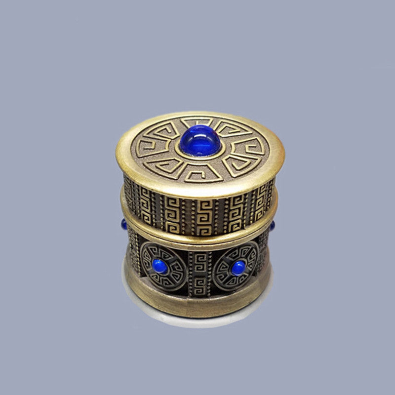 F09 | Artisan Roller — 30ml Embroidered Roller Ball Perfume Bottle 8grams of green bronze F09