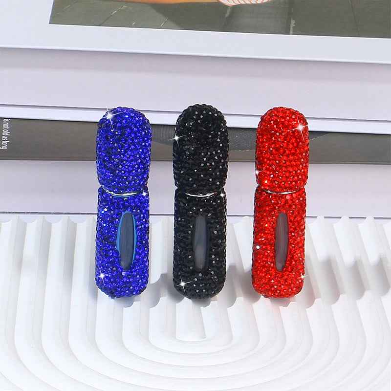Diamond Dazzling Mini Perfume Bottle — 5ml Rhinestone Refillable Fragrance F09